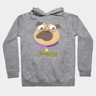 Funny pug face Hoodie